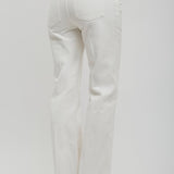 Straight cotton canvas trousers
