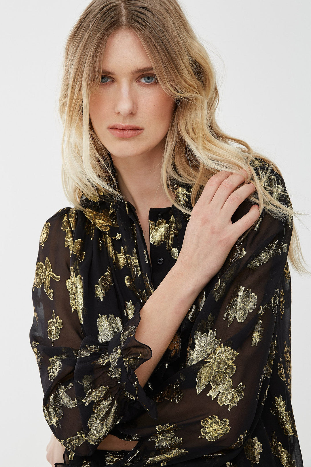 Chloé | Silk jacquard lurex mini dress | Savannahs