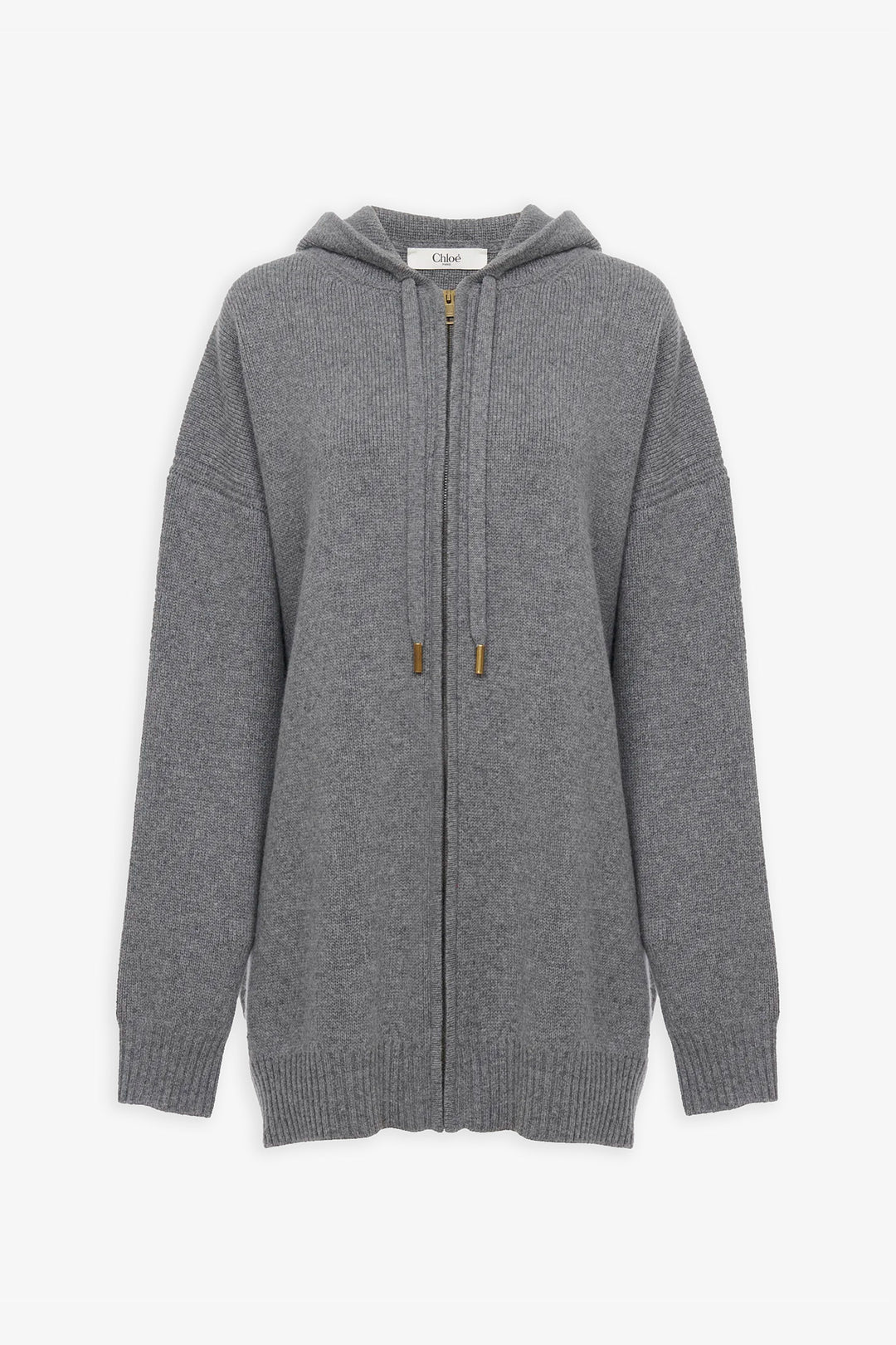 Chloé | Oversized wool cashmere zip hoodie | Savannahs