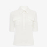 Short-sleeve cotton top