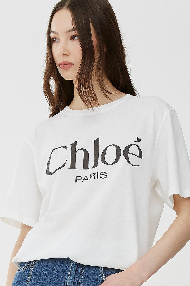 Oversized logo cotton jersey t-shirt