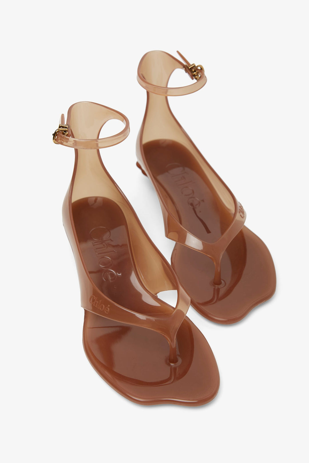 CHLOE Chloe jelly brown sandals サンダル CHC25U09VRQ Brown Jelly TPU sandals | CHLOÉ | NET-A-PORTER