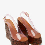 Maxime plexi pink sandals