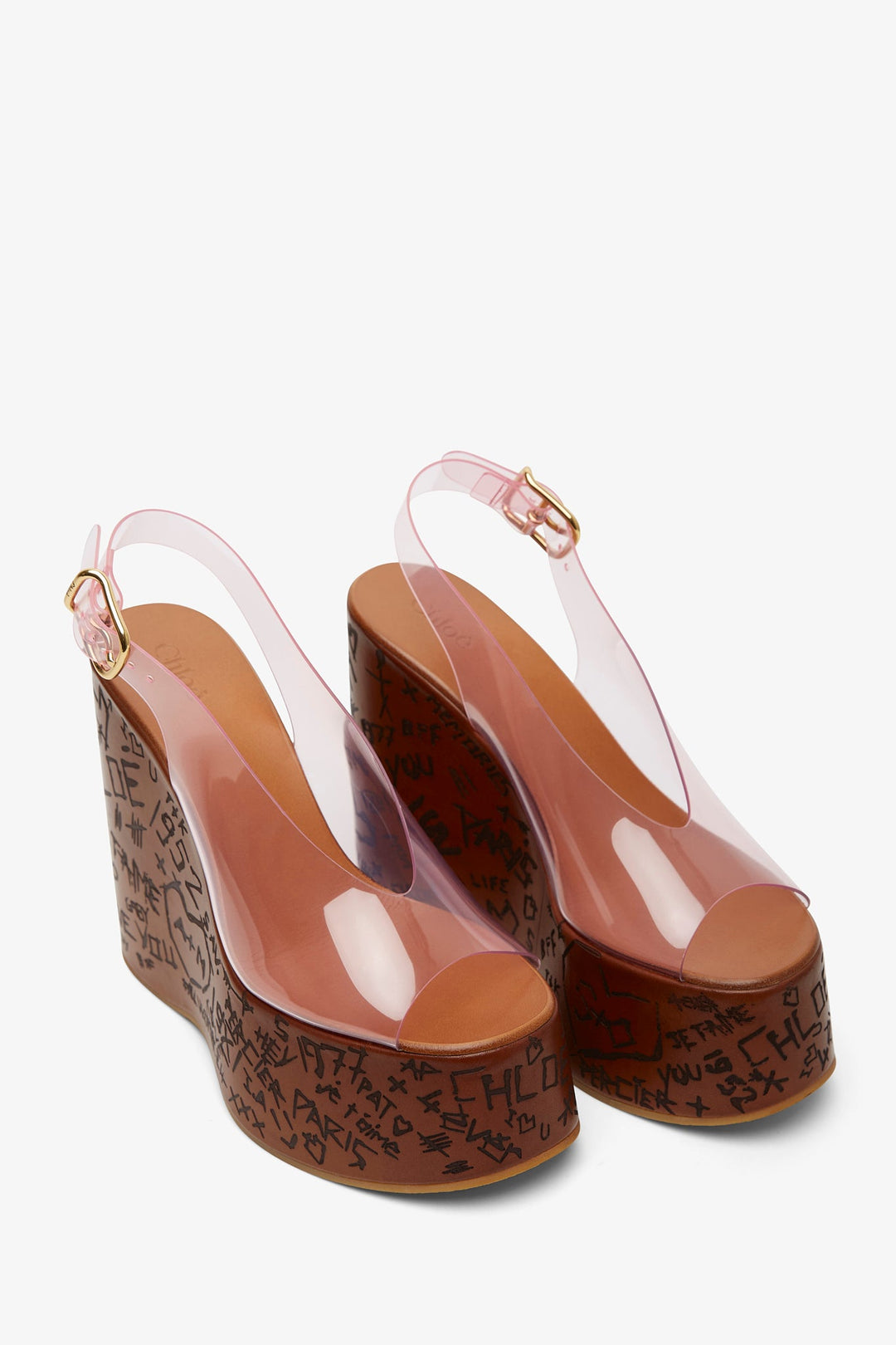 【関税＆送料込み】ChloAC Maxime High Sandals Shoes Chloé Maxime Wedge Sandal | Chloé US