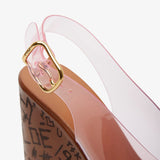 Maxime plexi pink sandals