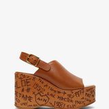 Maxime brown leather sandals