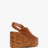 Maxime brown leather sandals