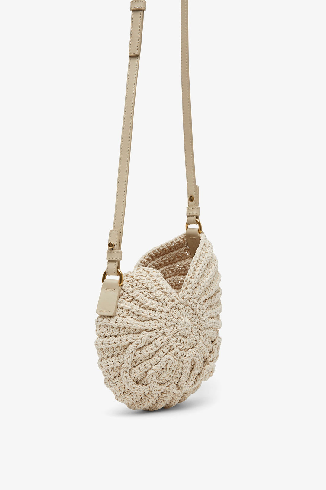 【Chloe】関税込★Sea treasures crochet shoulder bag CHLOÉ Sea Treasures leather-trimmed crocheted cord shoulder