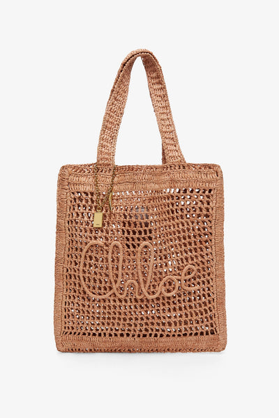 【関税&送料込】Chloe Small Summer Banana Tote Bag In Brown Summer Banana Small raffia tote bag in brown - Chloe | Mytheresa