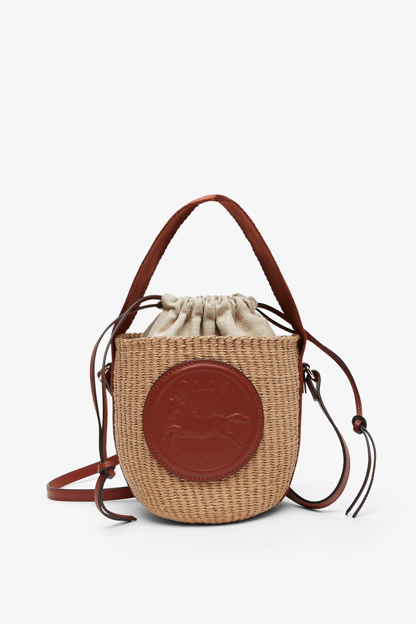 ★you a use★ Chain bucket bag Maple brown Guess Silvye Chain Charm Buckle Detail Bucket Bag | Dillard's