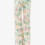 Flower jeans with flared legs
