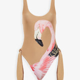 Cut-out one-piece swimsuit