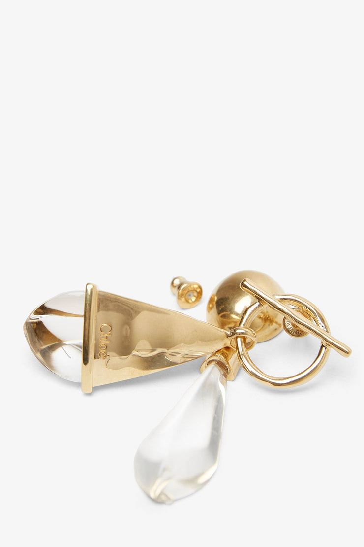 Gold earrings