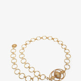 Vintage jewel gold belt