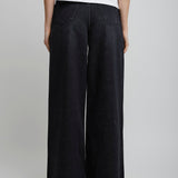 High rise dark jeans