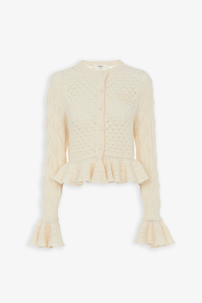 Chloé | Ruffled knit cardigan | Savannahs