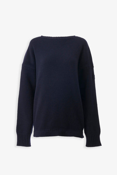 Navy knit jumper