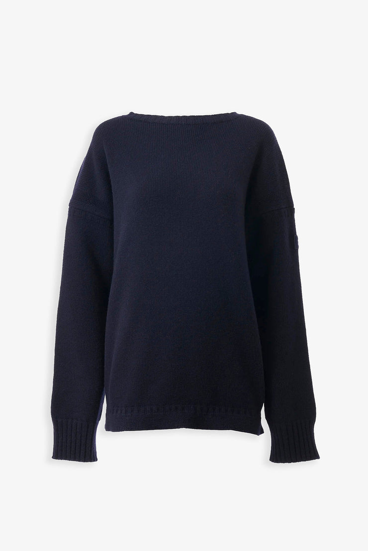 Navy knit jumper