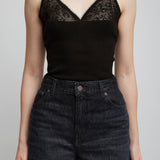 Black knitted top