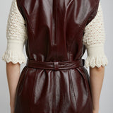Utilitarian leather vest