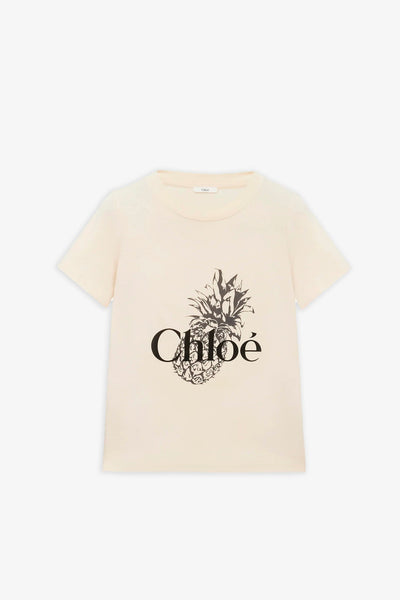 Chloé | Chloe cotton pineapple t-shirt | Savannahs