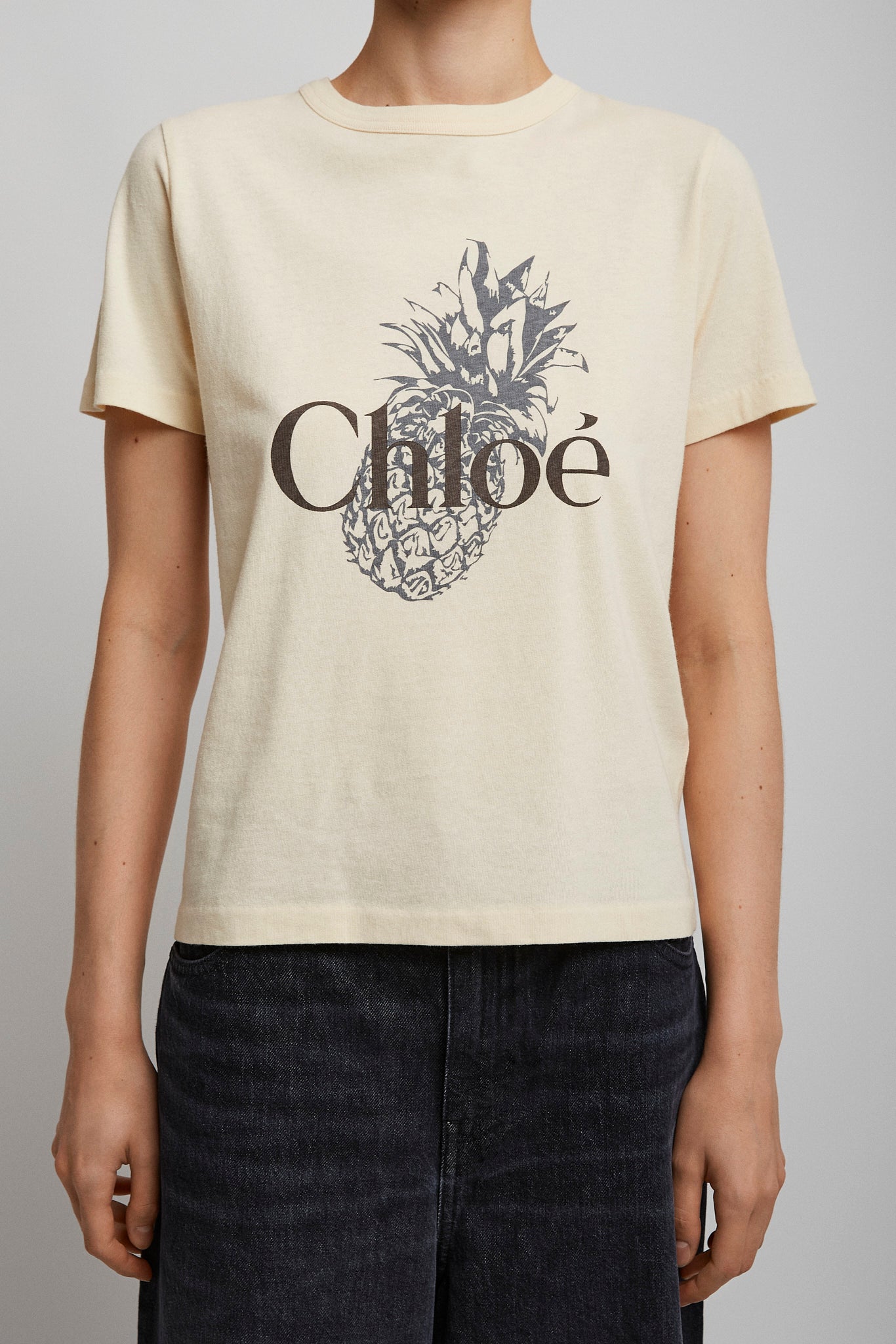 Chloé | Chloe cotton pineapple t-shirt | Savannahs