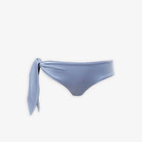 Knotted blue bikini bottom