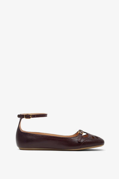 Misty dark purple ballerinas