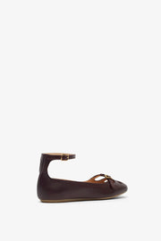 Misty dark purple ballerinas