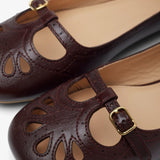 Misty dark purple ballerinas