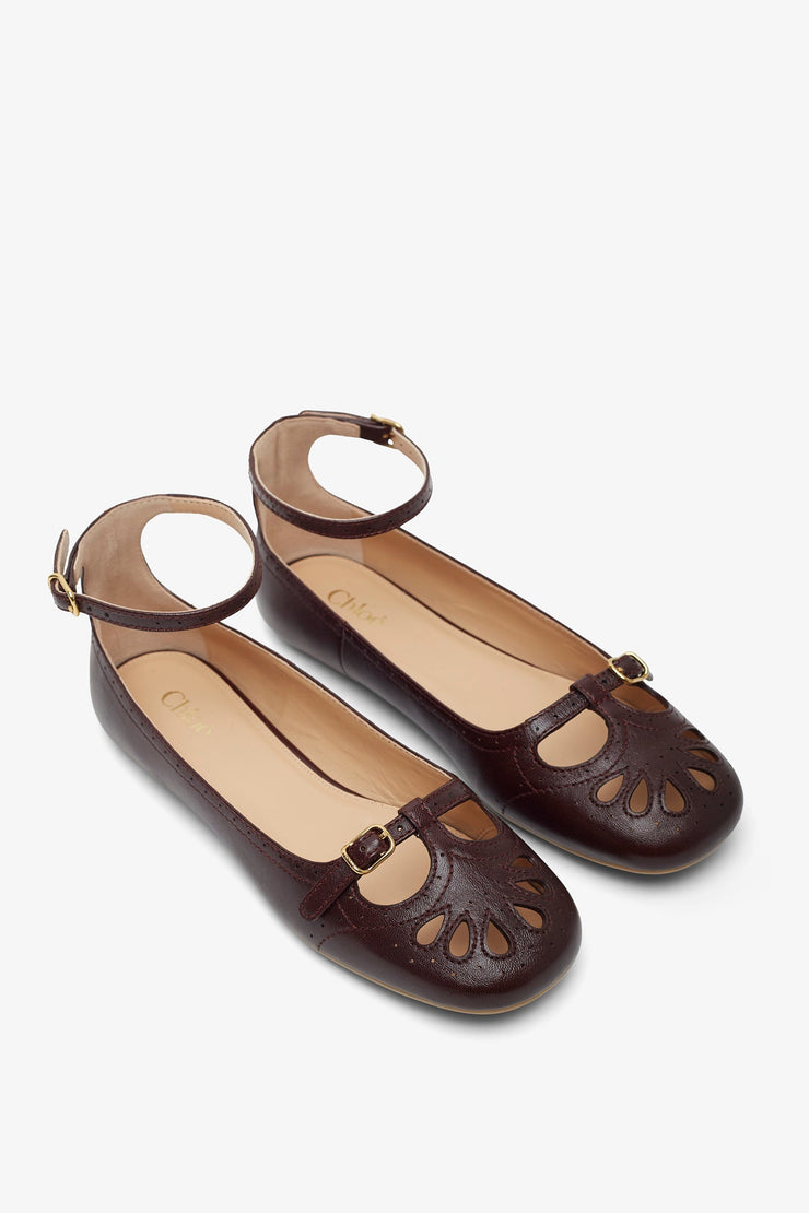 Misty dark purple ballerinas