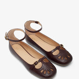 Misty dark purple ballerinas