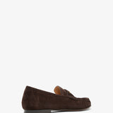 Chloe dark brown suede loafers