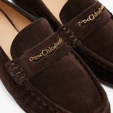Chloe dark brown suede loafers