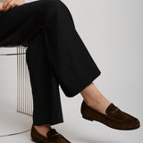 Chloe dark brown suede loafers