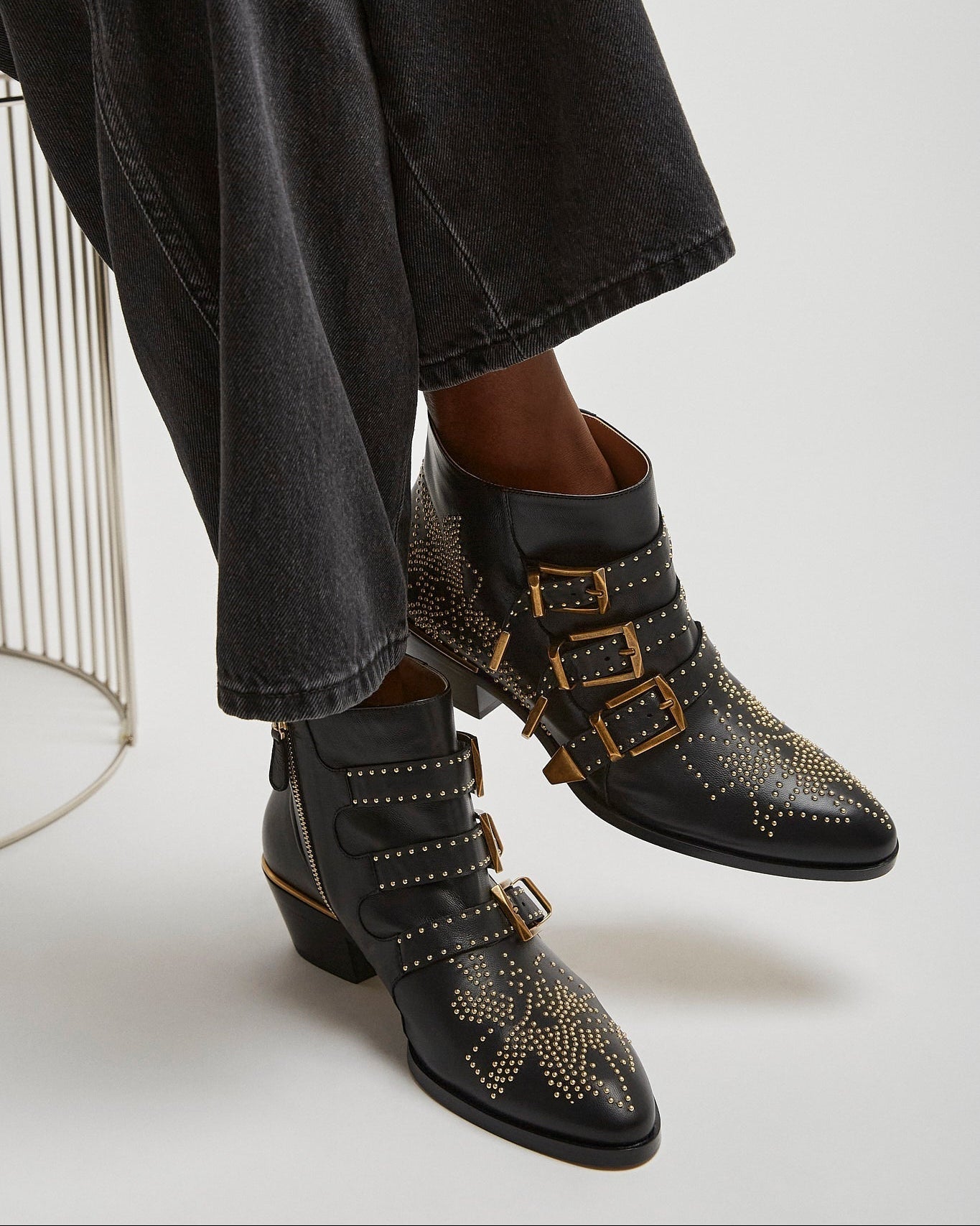 Chloé Susanna Black Ankle Boots