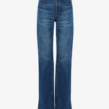 Straight blue denim jeans
