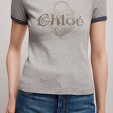 Crew-neck baby fit T-shirt