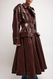 Double-breasted riding coat