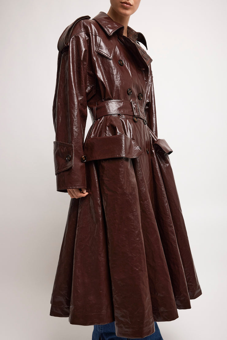 Double-breasted riding coat