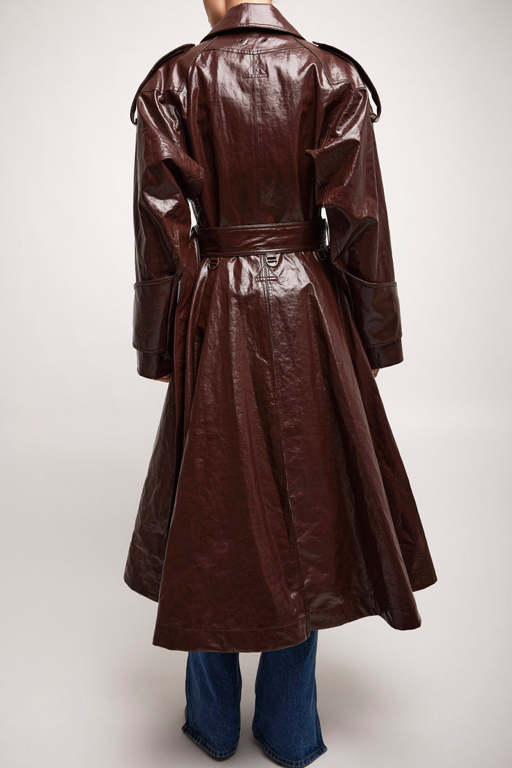 Double-breasted riding coat