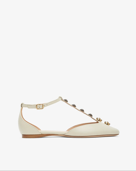 Chloé | Celeste eggshell leather ballerinas | Savannahs