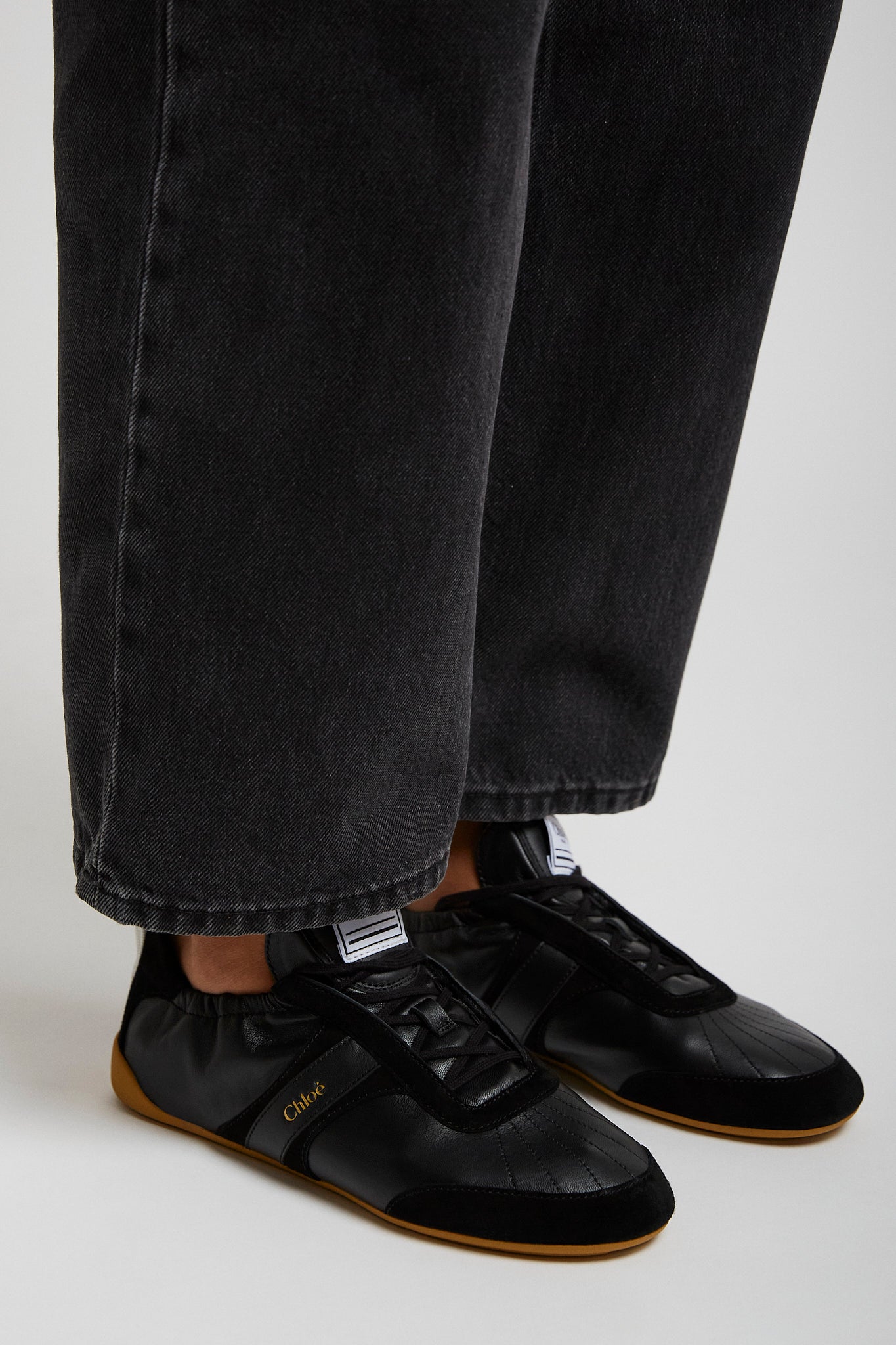 Chloe kick black sneakers