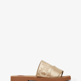 Woody light beige slides