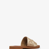 Woody light beige slides