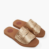 Woody light beige slides