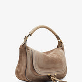 Marcie small light beige shoulder bag