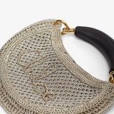Summer Banana mini silver bag