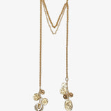 Gold charms necklace