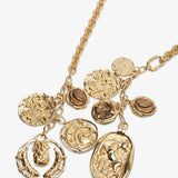 Gold charms necklace